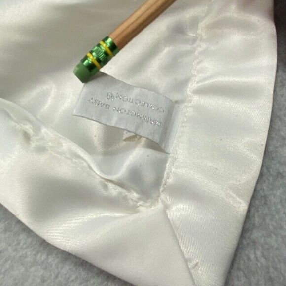 Bearington Baby Teddy Bear Plush Large Lovey Security Blanket White Embroidered - Picture 7 of 12